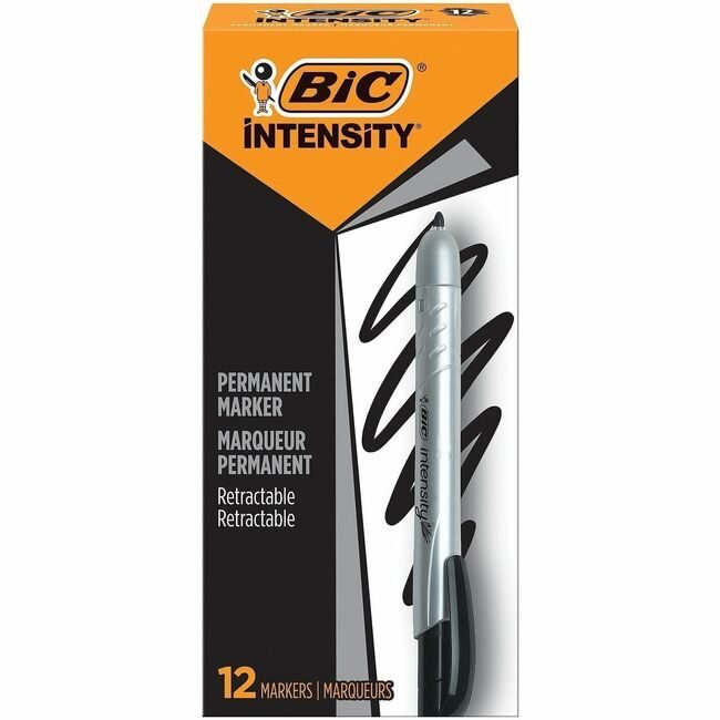 BIC Corporation Marker Permanent Rt Fine Black BICPMR11BK