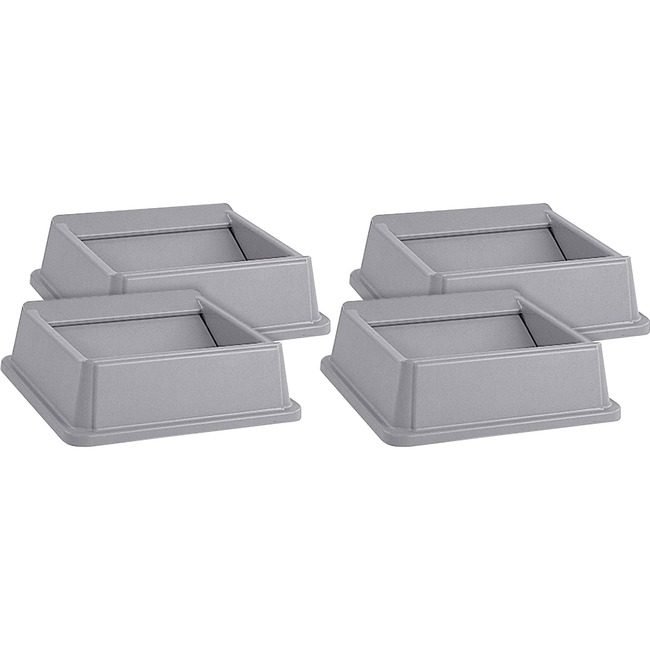 Rubbermaid Commercial Products Lid Untouchable Sq Swng RCP266400GYCT