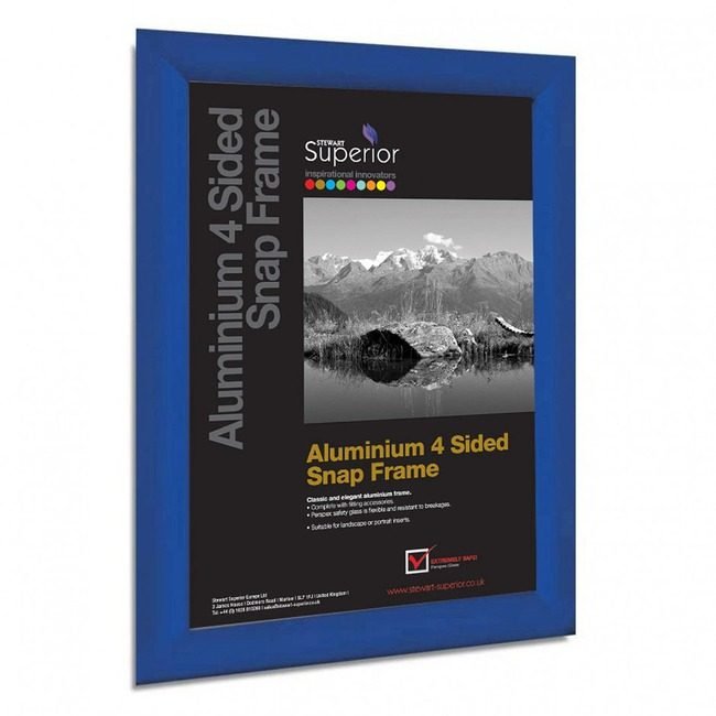 Stewart Superior Seco Snapframe Almnm 18X24 Blu SSCSN1824BLUE
