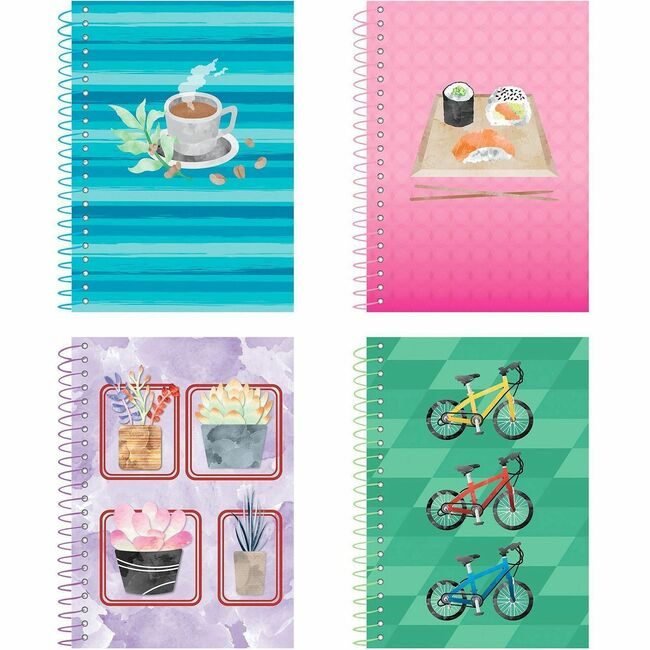 Roaring Spring Paper Products Notebook Life Notes 4 Assorted ROA12531CT