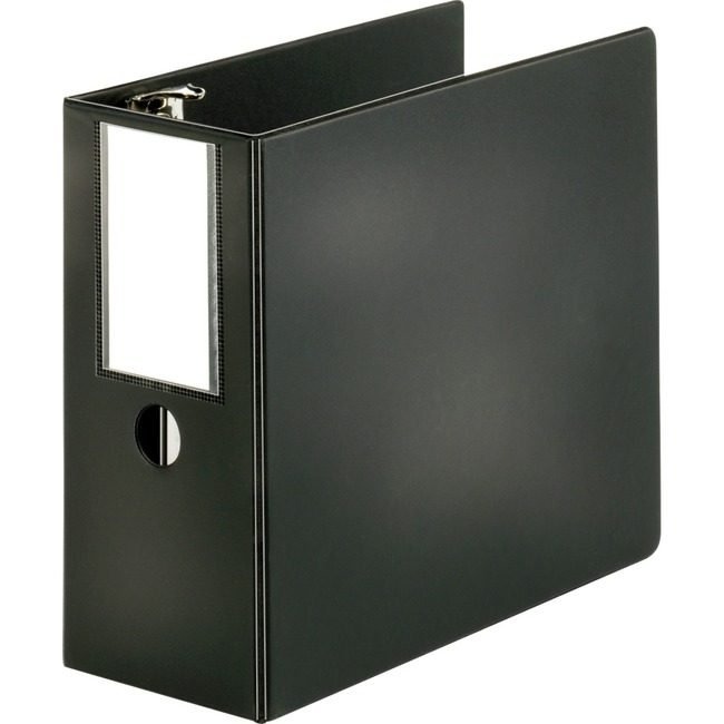 Business Source Binder Lblhldr Slant 5" Black BSN33121