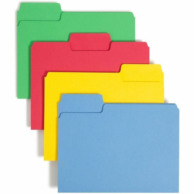 Smead Manufacturing Co. Folder File Suprtab Letter Assorted SMD11987