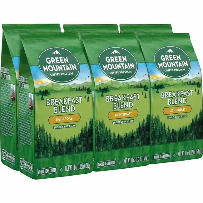 Keurig Dr Pepper / Green Mountain Coffee Roasters Whl Bn Bkfs Bld 18OZ GMT7567CT