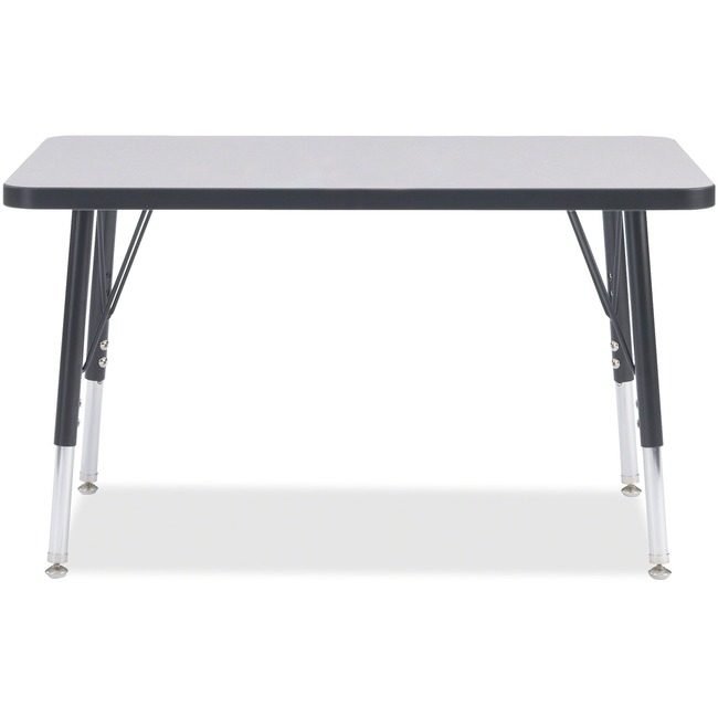 Jonti-Craft, Inc. Table Rectangle 24X36 Gy/Bk JNT6478JCE180