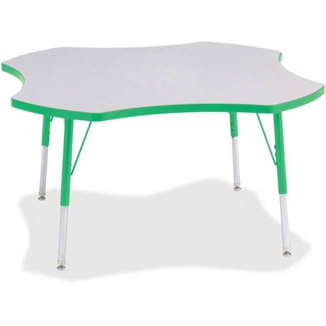 Jonti-Craft, Inc. Table Four Leaf 48" Gy/Gn JNT6453JCA119