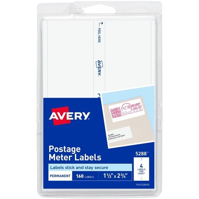 Avery Products Corporation Label Postage Meter We 160 AVE05288
