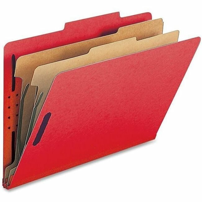 Nature Saver Folder Clssfctn Legal 2DIV Red NATSP17225