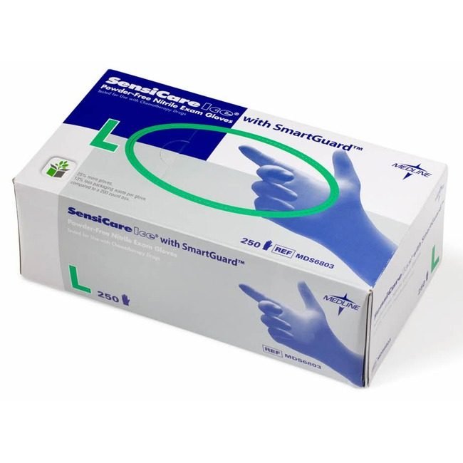 Medline Industries Glove Exm Sensicare-Ice Large MIIMDS6803