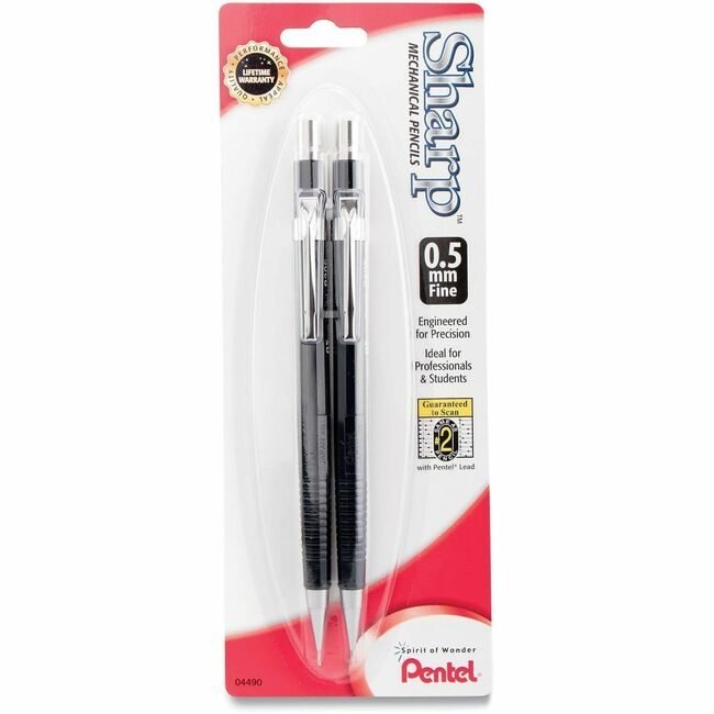 Pentel of America Pencil Sharp 0.5MM 2 Pack PENP205BP2K6