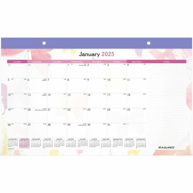 ACCO Brands AT-A-GLANCE Calendar Dskpd Cmpct Wtrclr AAGSK91705