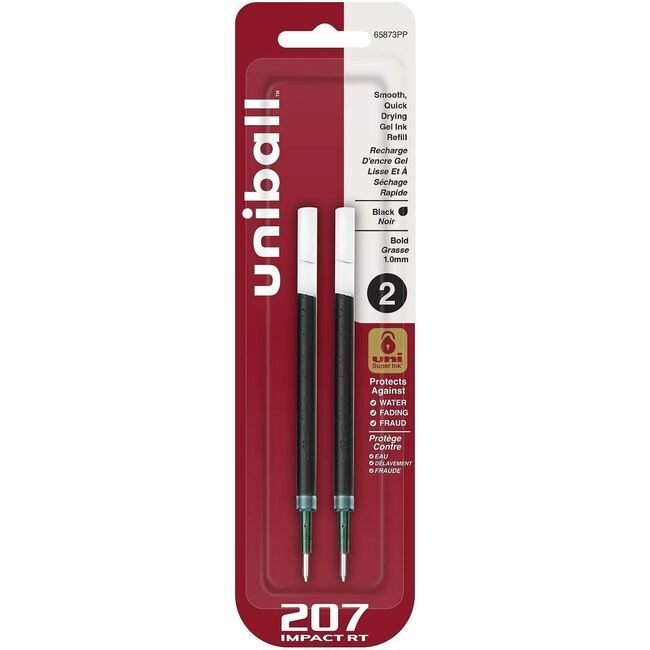 Mitsubishi Pencil Co. / uni-ball Refill Gel Impact/Rt Black 2 Pack UBC65873PP
