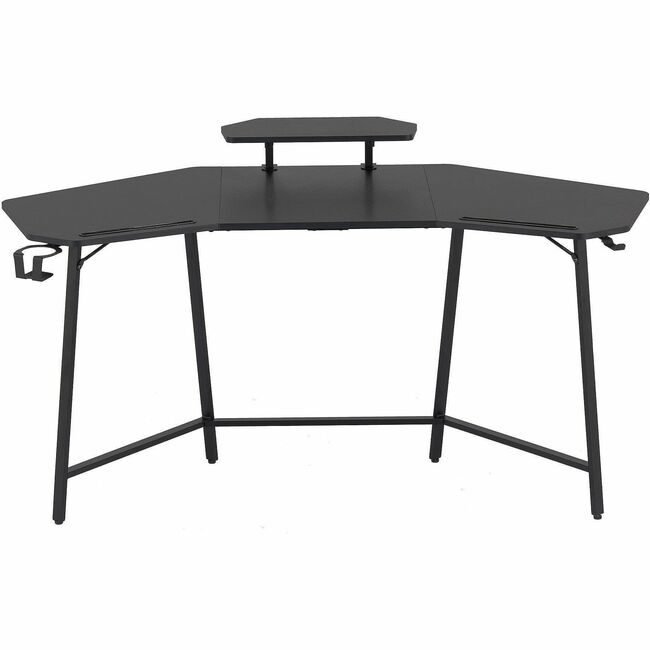 RTA Products Desk Gaming Crnr Hk Shlf Black RTATS98DBK