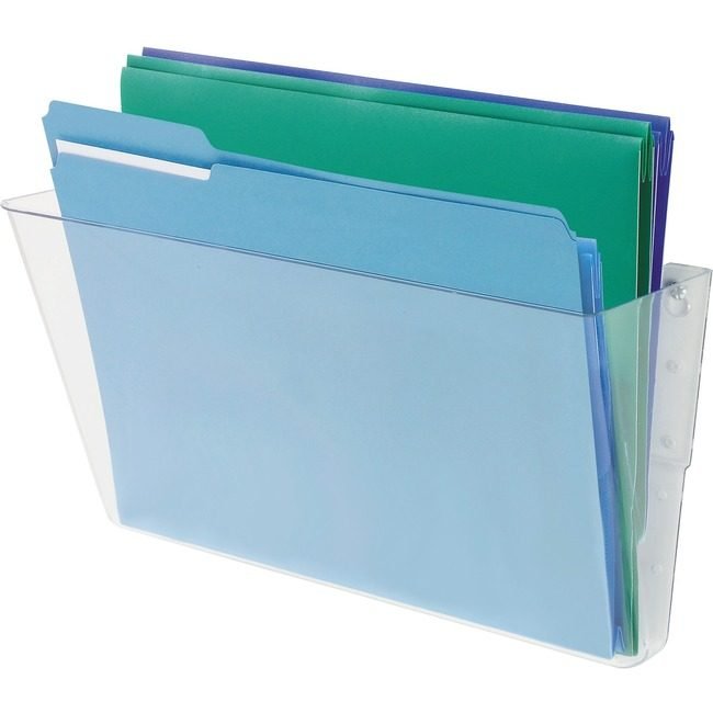 Deflecto Pocket Wall Letter Stack Clear DEF73201