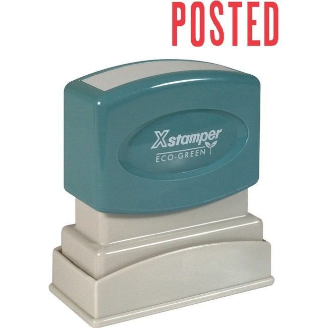 Shachihata / Xstamper Stamp Pre-Inked Posted Red XST1047