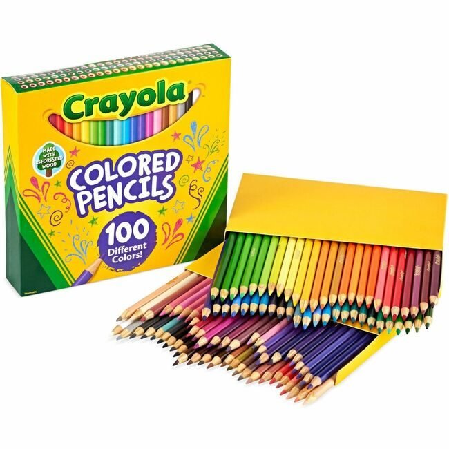 Crayola LLC Pencils Colored 100 Count Assorted CYO688100