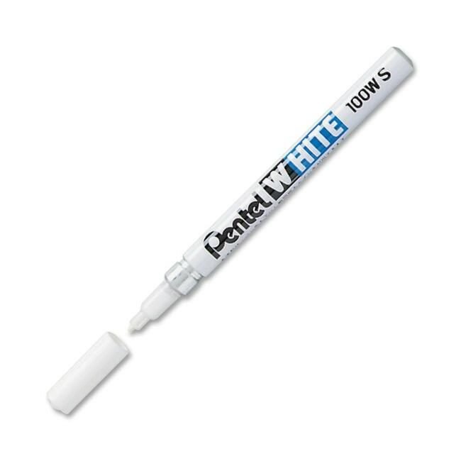 Pentel of America Marker Felt Fine White PEN100WS