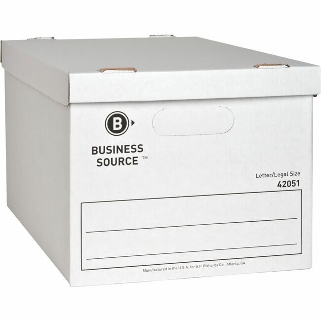Business Source Box Storage Econ Lt/Lg 12 Pack BSN42051