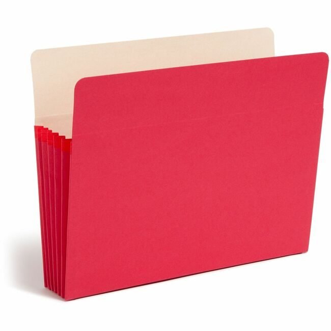 Smead Manufacturing Co. Pocket File Letter 5.25"EXP Red SMD73241