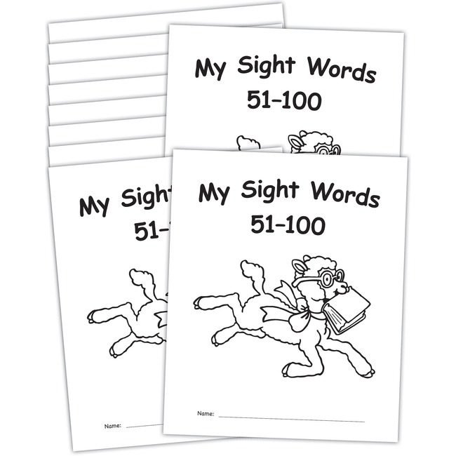 Teacher Created Resources Set Bks Sghtwrds 51-100 10 Pack TCREP62142