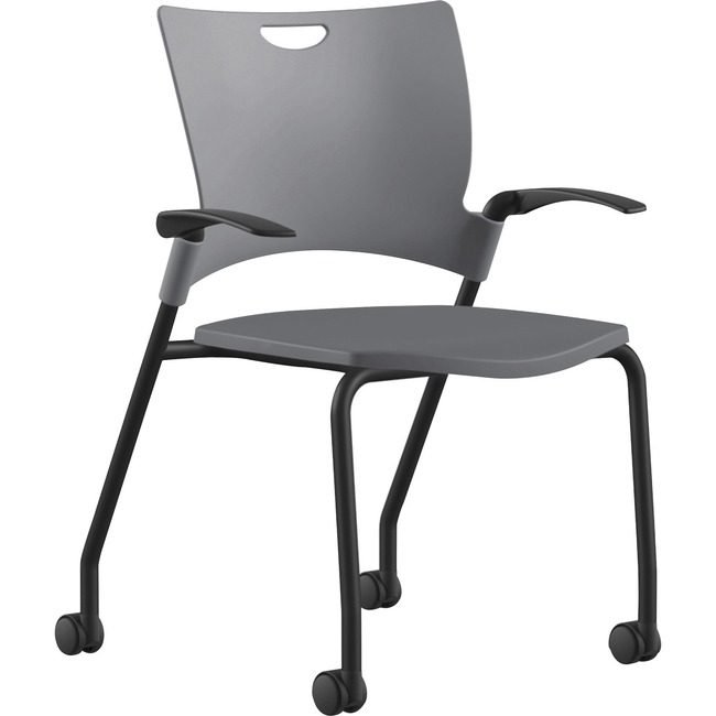9to5 Seating Chair Stck Plastic 25" Gy/Bk NTF1315A12BFP14