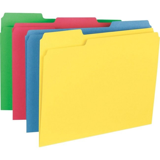 Business Source Folder File Hvywght Letter Assorted BSN16517