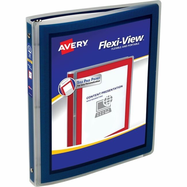 Avery Products Corporation Binder Flx-Vw Rnd 0.5" Nvy AVE15766