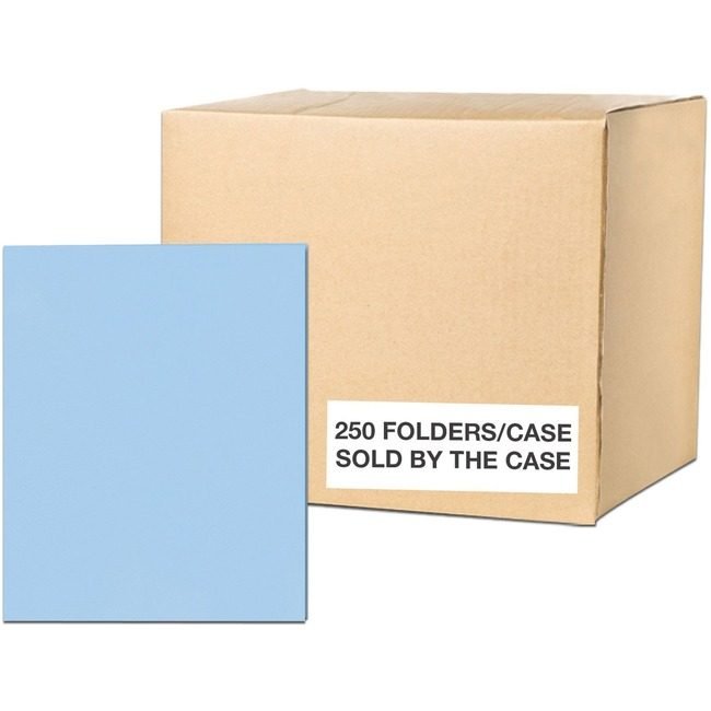 Roaring Spring Paper Products Folder 2PKT Embossed Ltblue ROA50124CS
