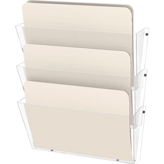 Deflecto Pocket Wall Letter 3 PK Nonbrk DEF63601RT