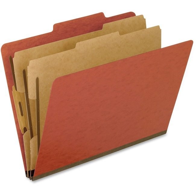 Pendaflex Folder Classf Letter 2DIV Red PFX1257R