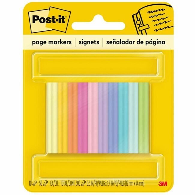 3M Company Flags Pgmrk 1/2" 500 Brite MMM670-10AB
