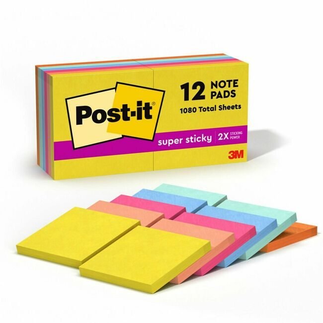 3M Company Super Sticky 3X3 12PD/PK MMM65412SSJOY