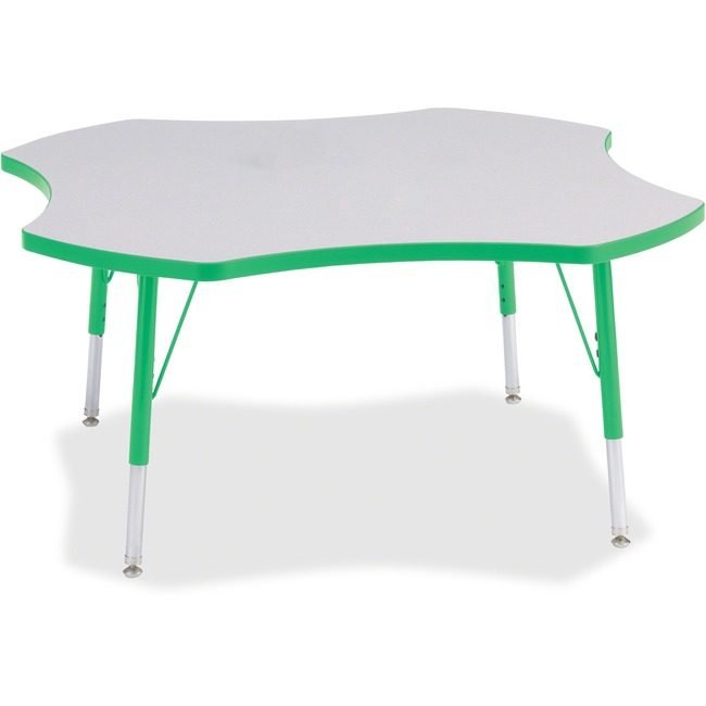 Jonti-Craft, Inc. Table Four Leaf 48" Gy/Gn JNT6453JCE119