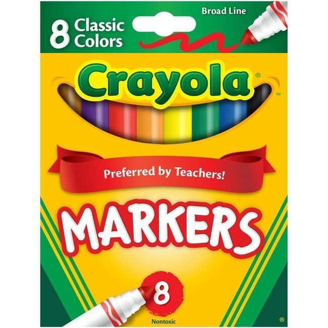 Crayola LLC Marker Broadline 8 Count CYO58-7708