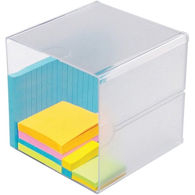 Deflecto Organizer Cube Clear DEF350401