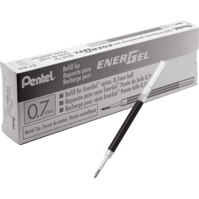Pentel of America Refill Gel Energel 0.7MM Black PENLR7ABX