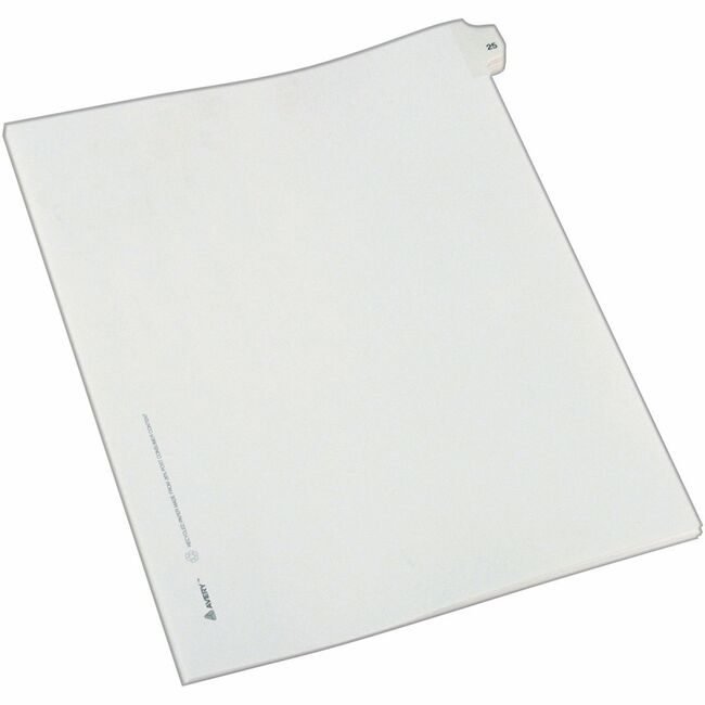 Avery Products Corporation Index Legal Sdtab 25 AVE82223