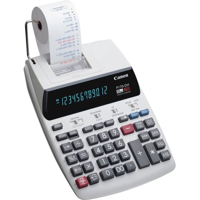 Canon U.S.A. Calc Prt 12DGT Clk Tx C/S/M CNMP170-DH-3