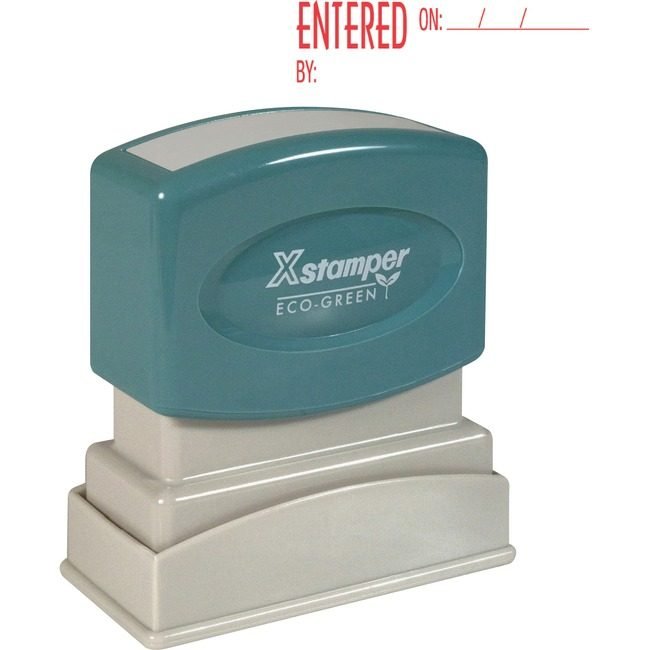 Shachihata / Xstamper Stamp Preink Entrd On/By Red XST1822