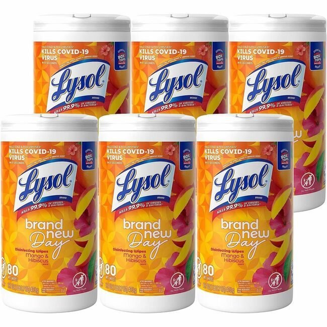 Reckitt Lysol / Resolve / Air Wick / Easy-Off / product-specific Wipes Brand New Day 80 Count RAC97181CT
