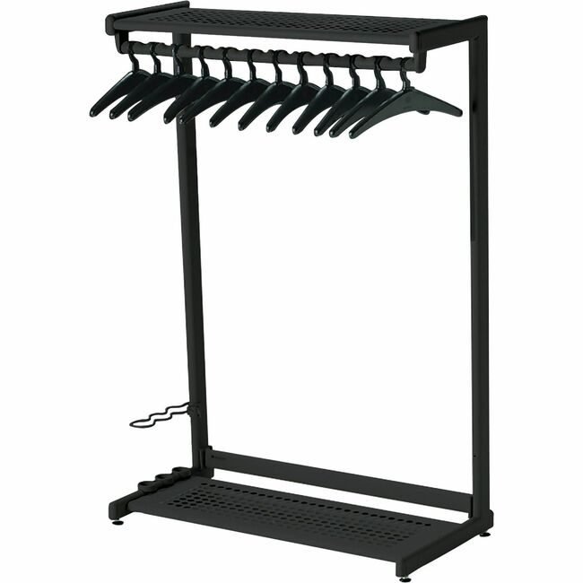 ACCO Brands Quartet Rack Garment 48"-2 SHLFS Black QRT20224