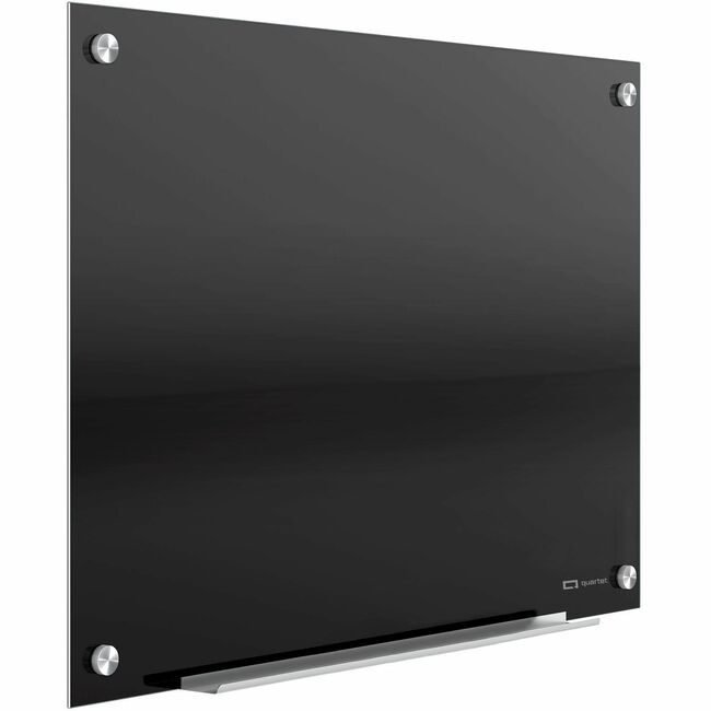 ACCO Brands Quartet Board Glass 6X4 Black QRT7248B