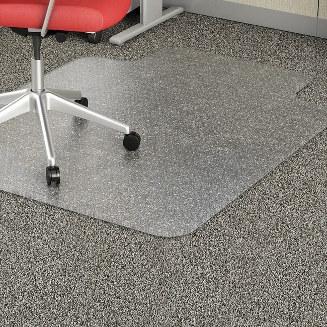 Lorell Chair Mat 45X53 Avg Lip Cr LLR02157