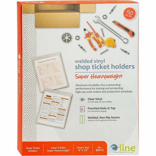 C-Line Products Holder Shoptickt Vinyl 9X12 CLI80912