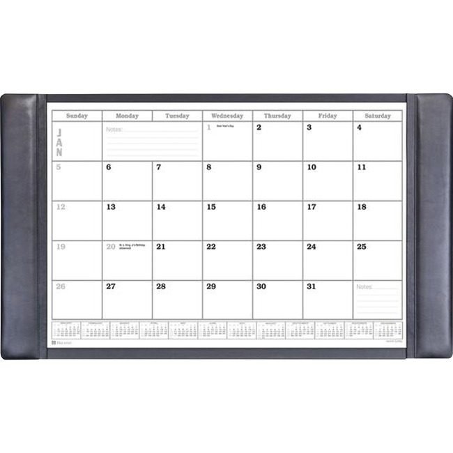 Dacasso Dsk Pad Lthr Black Cal Insert DACP1050