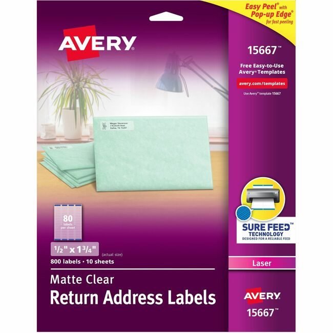 Avery Products Corporation Labels Easypeel 800/PK AVE15667