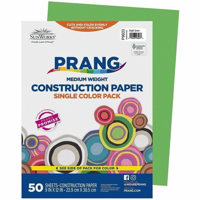 Dixon / Ticonderoga Dixon Ticonderoga Company / Cnst Ppr 9X12 50SHEETS Brgn DIXP96030001