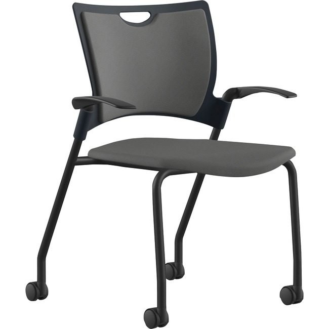 9to5 Seating Chair Stck Fbrc 25" Gy/Bk NTF1315A12BFDO