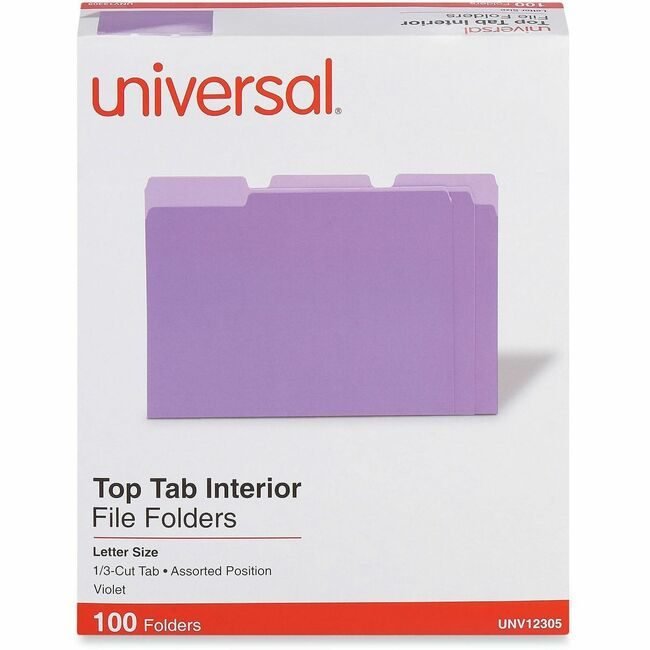 Universal Office Products Folder INTR1/3CUT Letter Vl UNV12305