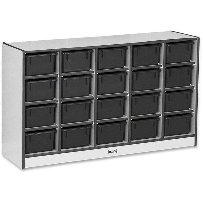 Jonti-Craft, Inc. Cubbie 20 TRAY With Bins Black JNT0421JCWW180