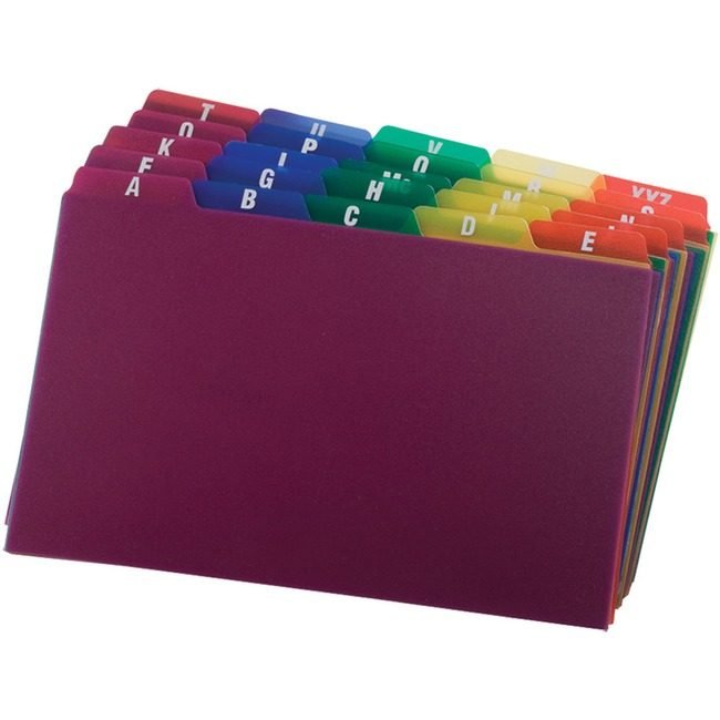 TOPS Products / ACCO legacy Oxford Card Guides Poly A-Z 5X8 OXF73155